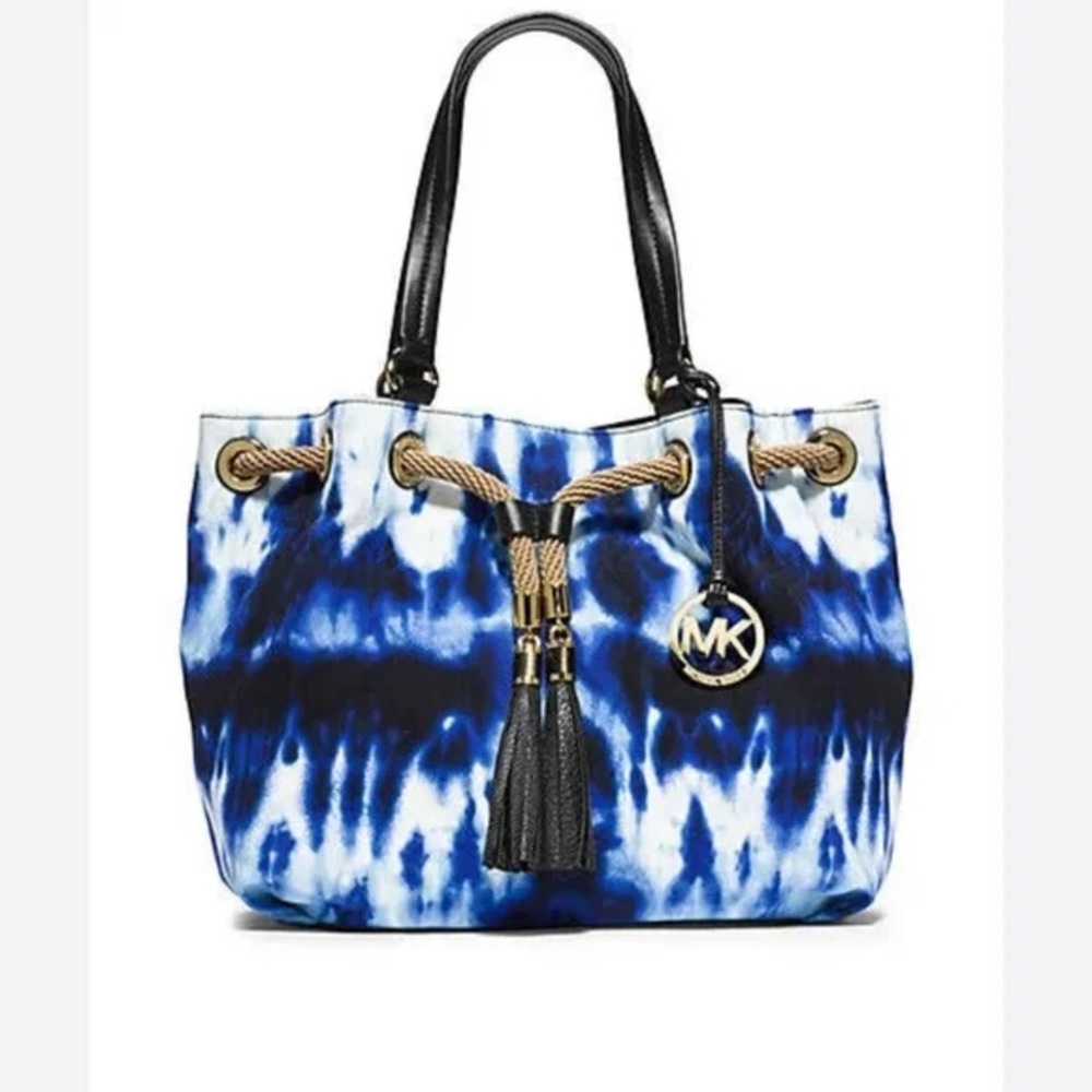 Michael Kors Blue Tie Dye Marina Purse RARE
